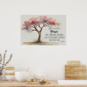*~* Waterverf Boom Quote AP81 Etherische kalmering Poster (Keuken)