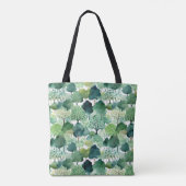 waterverf boomafdruk tote bag (Achterkant)