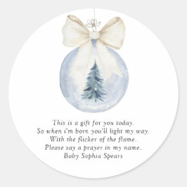 Waterverf boombal speelgoed - Gebed voor baby Ronde Sticker