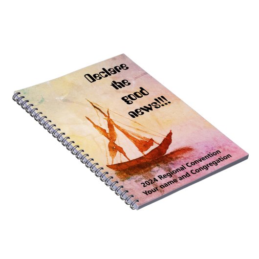 Waterverf boot - JW Convention 2024 Notitieboek (Rechterzijde)