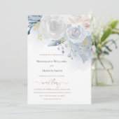 waterverf bord | bruiloft kaart (Staand voorkant)