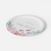 Waterverf Bord vlinderpapier voor Baby shower (Gekanteld)