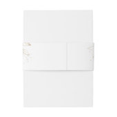 Waterverf bordeaux en blozen rozen eucalyptus uitnodigingen wikkel (Achterkant Voorbeeld)