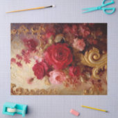 Waterverf bordeaux en blush Franse rozen goud Tissuepapier (Craft)