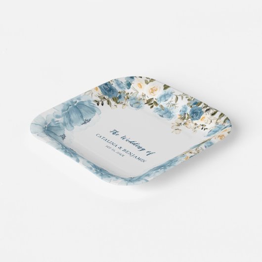 Waterverf Borden van vuilnisblaadpapier Papieren Bordje (Gebogen)