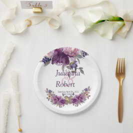 Waterverf borden voor bloemkool papieren bordje