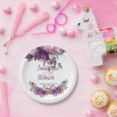 Waterverf borden voor bloemkool papieren bordje (Feest)