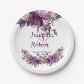 Waterverf borden voor bloemkool papieren bordje (Voorkant)