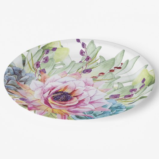 Waterverf Borden voor conform papier Papieren Bordje (Gekanteld)