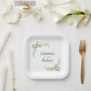 Waterverf borden voor vogelpapier papieren bordje