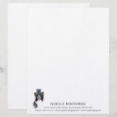 Waterverf Border Collie Letterhead Briefhoofd (Voorkant / Achterkant)
