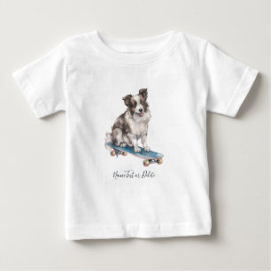 Waterverf Border Collie T-shirt
