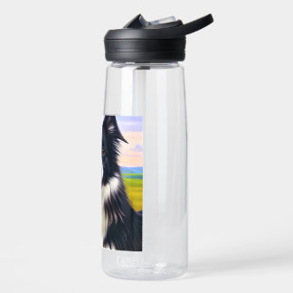 Waterverf Border Collie Waterfles