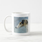 Waterverf Borzoi Koffiemok (Links)