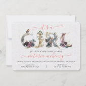 Waterverf bos Baby shower Kaart (Voorkant)