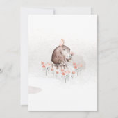 Waterverf Bos Baby Shower Kaart (Achterkant)