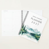Waterverf Bos Bergen & Meer Groen & Blauw Planner (Display)