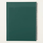 Waterverf Bos Bergen & Meer Groen & Blauw Planner (Achterkant)