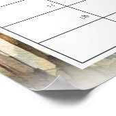 Waterverf Bos Bos Gok Baby Verwachtingsdatum Poster (Hoek)