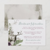 Waterverf bos Bosgebergte Weddenschappen info Informatiekaartje (Voorkant / Achterkant)