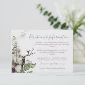 Waterverf bos Bosgebergte Weddenschappen info Informatiekaartje (Staand voorkant)