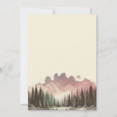 Waterverf Bos Bruiloft Kaart (Achterkant)