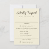 Waterverf Bos Bruiloft RSVP Kaartje (Voorkant)