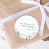 Waterverf Bos Bruiloft Sticker