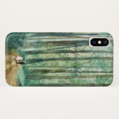 Waterverf-bos Case-Mate iPhone Case (Achterkant (horizontaal))