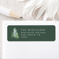 Waterverf bos elegante minimal familie
