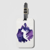 Waterverf bos Fox Bagagelabel (Voorkant (verticaal))