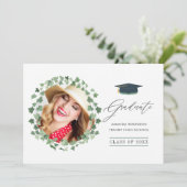 Waterverf Bos groen Afstuderen Aankondiging (Staand voorkant)