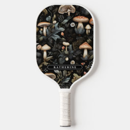 Waterverf Bos groen Paddenstoelen Herfst Pickleball Paddle