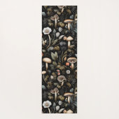 Waterverf Bos groen Paddenstoelen Herfst Yogamat (Achterkant)