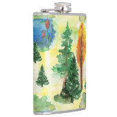 Waterverf bos heupfles (Rechts)