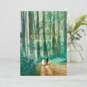 Waterverf-bos Kaart (Staand voorkant)