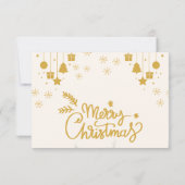 Waterverf-bos kerstfeestdag bedankkaart (Achterkant)