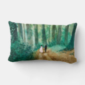 Waterverf-bos Kussen (Achterkant)