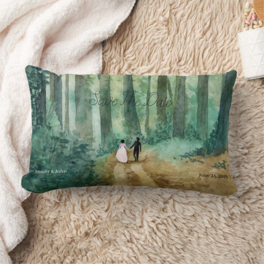 Waterverf-bos Kussen (Deken)