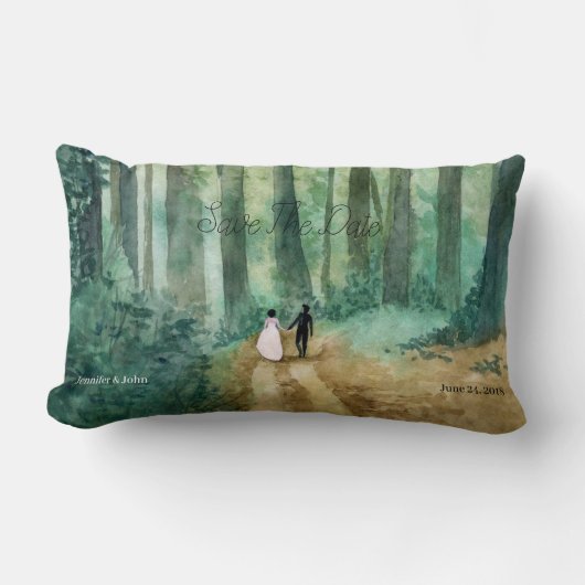 Waterverf-bos Kussen (Voorkant)