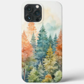 Waterverf Bos Landschapsontwerp Nr. 78 Case-Mate iPhone Case (Achterkant)