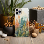 Waterverf Bos Landschapsontwerp Nr. 78 Case-Mate iPhone Case