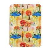 Waterverf bos magneet (Verticaal)