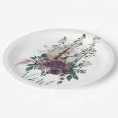 Waterverf bos met herten papieren bordje (Gekanteld)