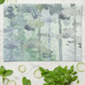 Waterverf bos, natuur, wildernis, keuken theedoek (Gevouwen)