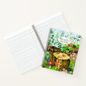 Waterverf bos paddenstoelen Planten Moss Notitieboek (Binnen)