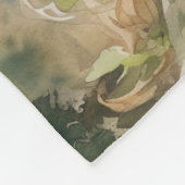 Waterverf Bos Prinses Fleece Deken (Hoek)