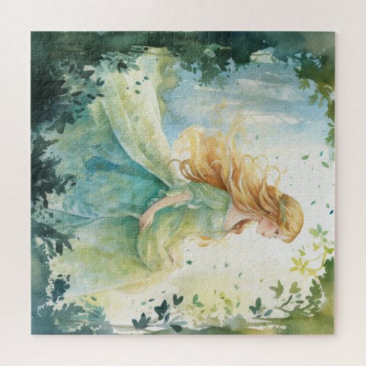 Waterverf Bos Prinses Legpuzzel (Horizontaal)