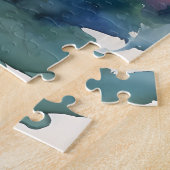 Waterverf Bos Rivier Amazone Droomlandschap Legpuzzel (Zijkant)