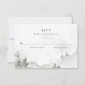 Waterverf Bos RSVP Kaartje (Voorkant)